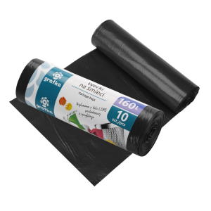 Worki na śmieci 160L z folii LDPE 10 sztuk RAVI